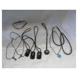Cloth & Leather Necklace Collection - Some NEW
