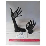 2pc Jewelry "Hands" Counter Top Display Stands