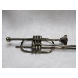Sterling Silver Trombone Brooch / Pin