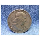 1959-D US Silver Franklin Half Dollar