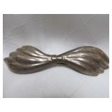 Sterling Silver Puffed Bow Hair Clip