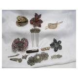 14pc Hair Clips - Some Vintage