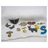 11pc - Brooches & Pins / Butterfly Set w/ Earrings