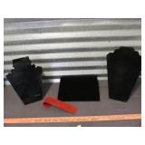 4pc Counter Top Jewelry Display Stands