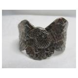 Native Made Sterling Silver Eagle Cuff Bracelet