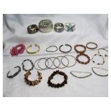 24pc Fashion & Costume Jewelry Bracelets