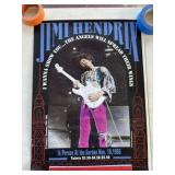 Jimi Hendrix Poster & Jean Lowry Art Print