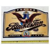 Adolph Busch Black & Tan Beer Metal Beer Sign