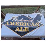 Budweiser American Ale Embossed Metal Beer Sign