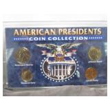 American Presidents 4 Coin Set - Sealed Display
