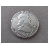 1961-D US Franklin Silver Half Dollar