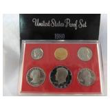 1980 US Mint Proof Coin Set w/ Susan B Dollar