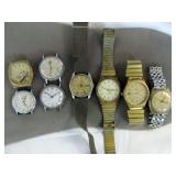8pc Men's Timex Wrist Watches - Some Vintage