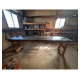 8ft Wood Work Table Shop Table