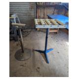 2pc Steel Adjustable Height Shop Roller Stands