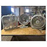 3pc - Electric Heater & 2 Fans