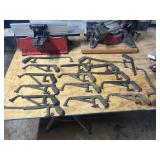 16pc Vintage Adjustable Hack Saw Frames