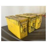 3pc US Military Steel Ammo Cans - Some Contents