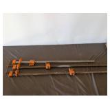 3pc Steel Pipe Clamps - 36" to 42" Sizes