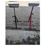 2pc - Bauer & HaulMaster Steel Shop Roller Stands