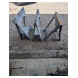 2 Pair Folding Molded Saw Horses