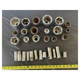 Sockets - Large Sizes & Deep Sockets - Box Lot