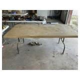 6ft Wood Top Folding Work Table