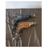 Ridgid VSR 1/2" Drill & Ryobi 1/2 Hammer Drill