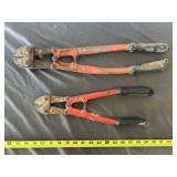 2 Pair Bolt Cutters - 14" & 18"
