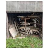 Contents of Lumber Storage Shed - Lumber & Rack