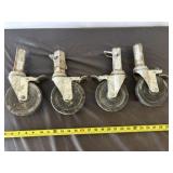 Set of 4 Scaffold Swivel Casters
