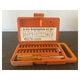 30pc Driver & Bit Set In Organizer Case