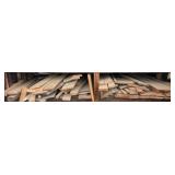 Contents of 3rd Tier Lumber Rack in Lumber Storage