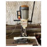 Shop Fox W1671 Mortising Machine & Bits on Stand