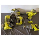 5pc Ryobi 18V Cordless Tools - Batteries & Charger