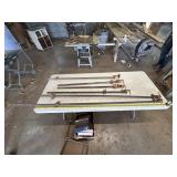 7pc Steel Pipe Clamps - 3ft to 6ft