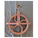 Vintage 10.5" Steel Well Pulley