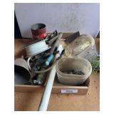 Box Lot of Tools and Hardware
