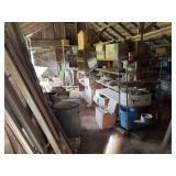 VERY LARGE LOT! Miscellaneous Items from Farm Storage Shed- Barn finds, Windows, Glass Insulators