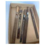 Lot of Five Assorted Metal Files with Handles