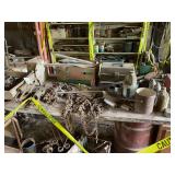 Mixed Lot of Chains, Tools, and Metalware
