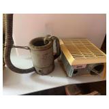 Vintage One Quart Liquid Container with Flexible Spout & Broan Vent Fan
