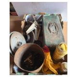 Mixed Lot of Metal Parts, Hardware, and Miscellaneous Items