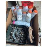 Box of Bolts, Project Book, and Bottles