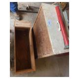 Wooden Tool Box with Hand Pump