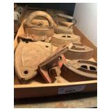 Collection of Pressing Irons and Metal Components