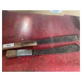 Pair of Machetes with Wood Handles