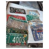 Collection of Kansas License Plates