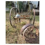 Farm Cart with Wheels, Sprinkler System, and Accessories