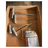 Stihl Chainsaw Tools Lot - T-Wrenches, Screwdrivers, and Safety Glasses